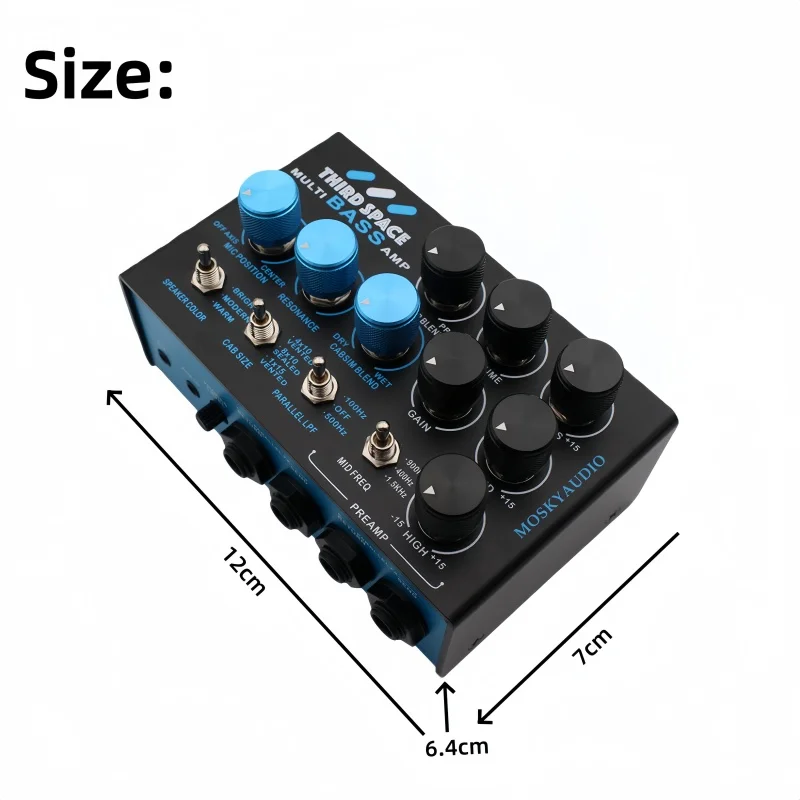 Mosky THIRD SPACE Pedal Bass Preamp Cabinet Simulation XLR Direct Out Recording - Image 4