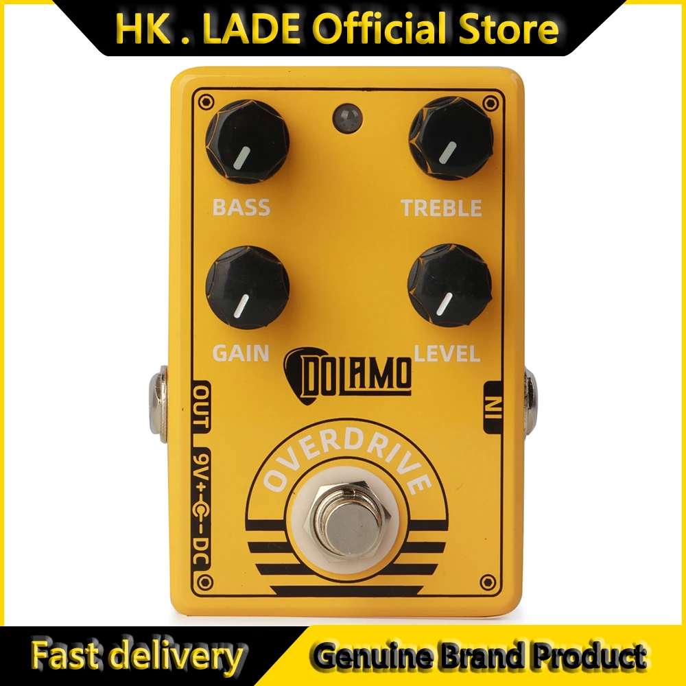 Caline Dolamo D-8 Overdrive Guitar Effect Pedal Bass Treble, Gain and Level Controls True Bypass Guitar Parts & Accessories