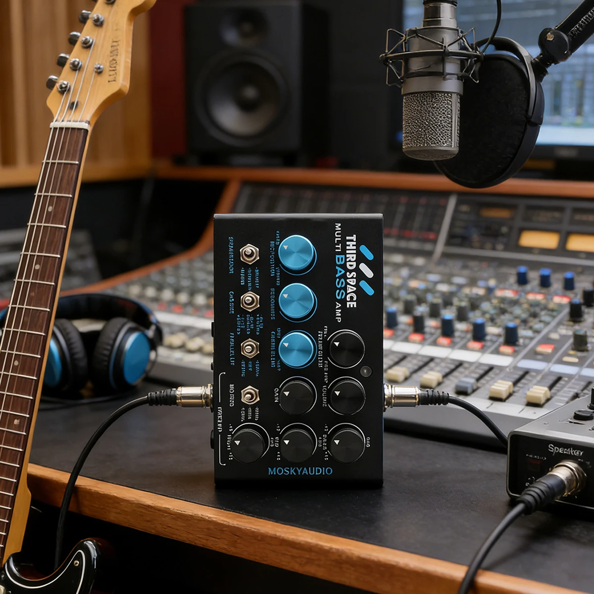 Mosky THIRD SPACE Pedal Bass Preamp Cabinet Simulation XLR Direct Out Recording - Image 8