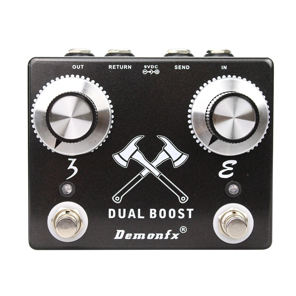 New Demonfx Dual Boost Two Highest Quality Booster In One Shell Clean Preamp