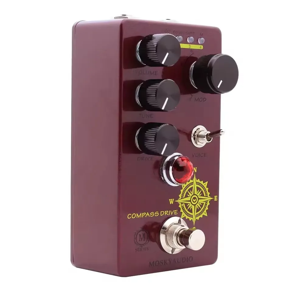 MOSKYAUDIO COMPASS DRIVE effector 4 types of overload Type distortion overdrive booster - Image 4