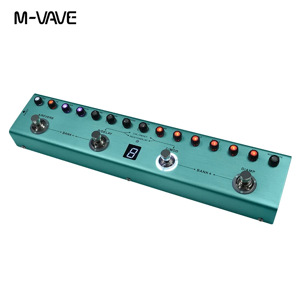M-Vave MULTI-EFFECTS Tank-G Pedal 36 Presets 9 Preamp Slot 3-Band EQ 8 - Image 5