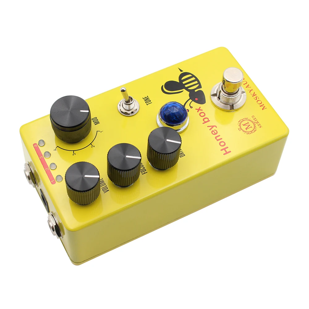 Mosky Honey Box Overdrive Pedal Dynamic Low Gain Overdrive 4 Modes Drive - Image 5
