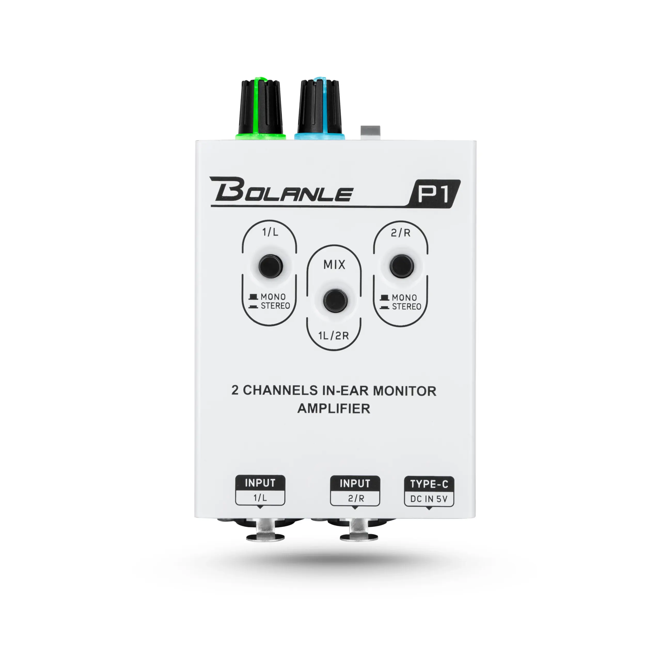 Bolanle P1 mixer dual channel stereo in ear personal monitoring headphone amplifier