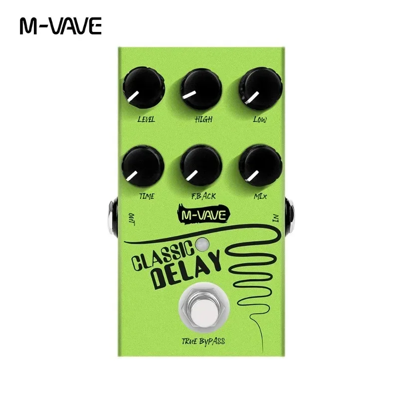 M-Vave 600MS Classic Delay Pedal True Bypass Delay Time Pedal Bass