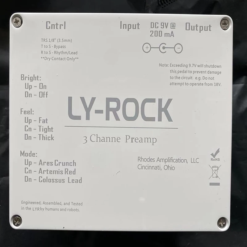 Ly-Rock 3CH LYR 3 Channel Preamp Pedal Pedal KSR Ceres Preamp - Image 7