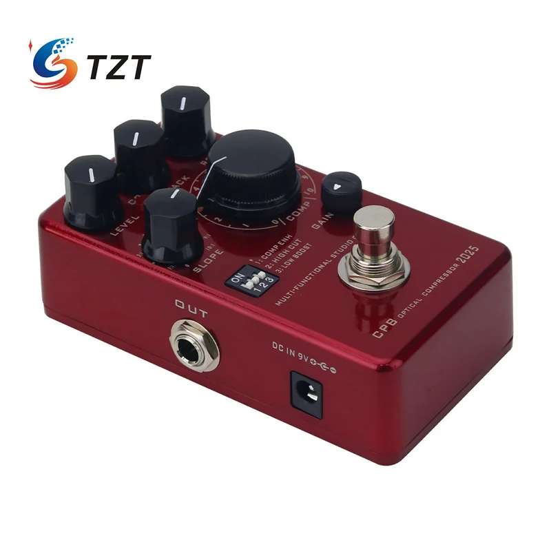 TZT 2025 Version Wine Red Bass Compressor Pedal Multifunctional Studio Universal CPB - Image 6