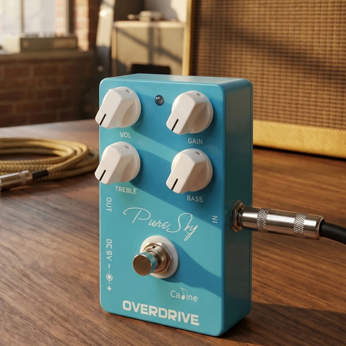 CALINE CP-12 Pure Sky Overdrive Pedal Guitar Effect Clean Boost OD Tone True Bypass for Electric Guitar Bass Player Stage