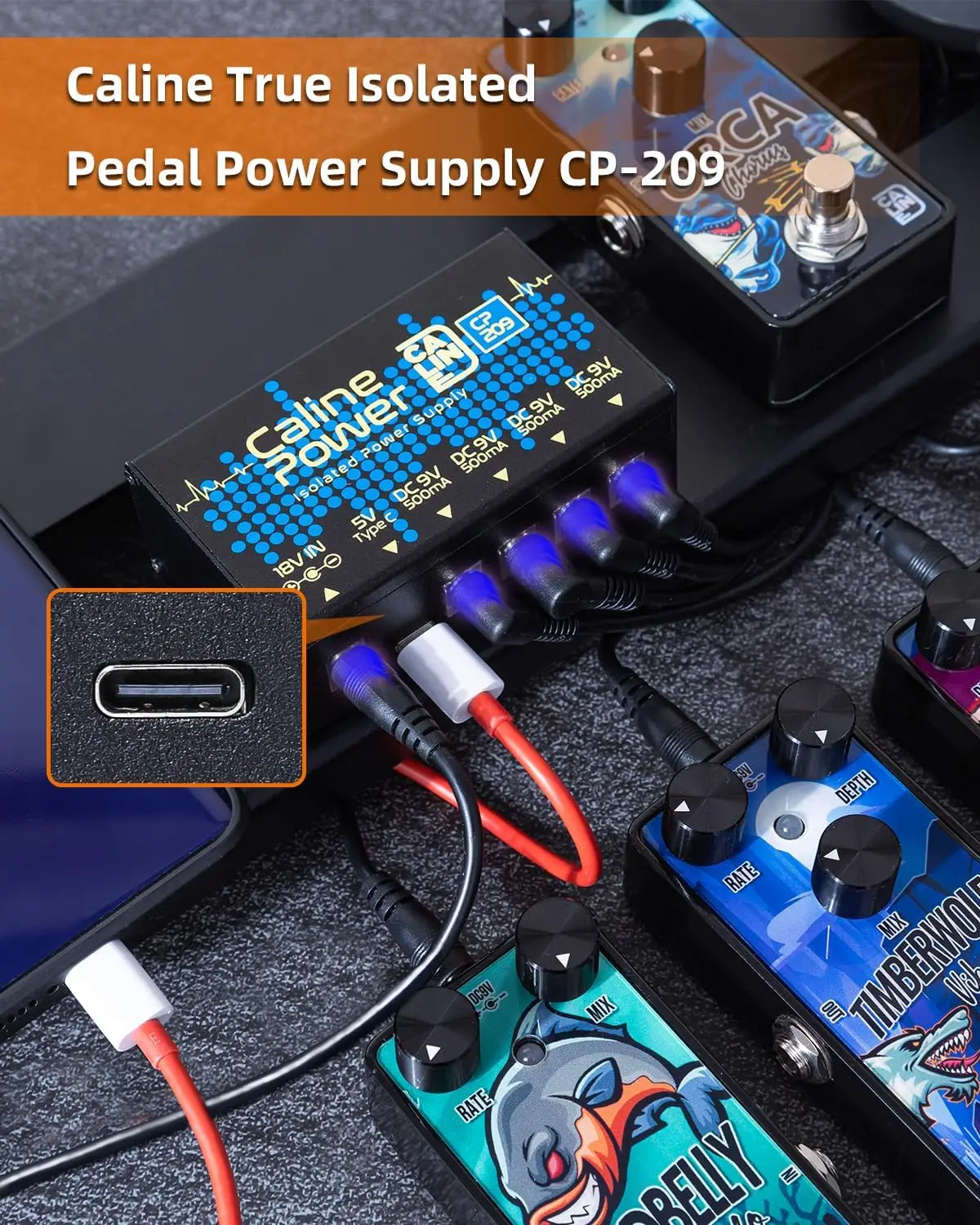 Caline CP-209 Truly Isolated Power Supply Pedal