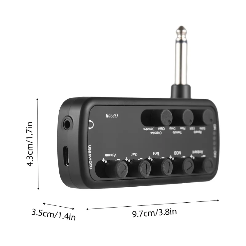 Guitar Amplifier Portable Headphone Mini Amp Plug Play OTG Internal Recording - Image 8