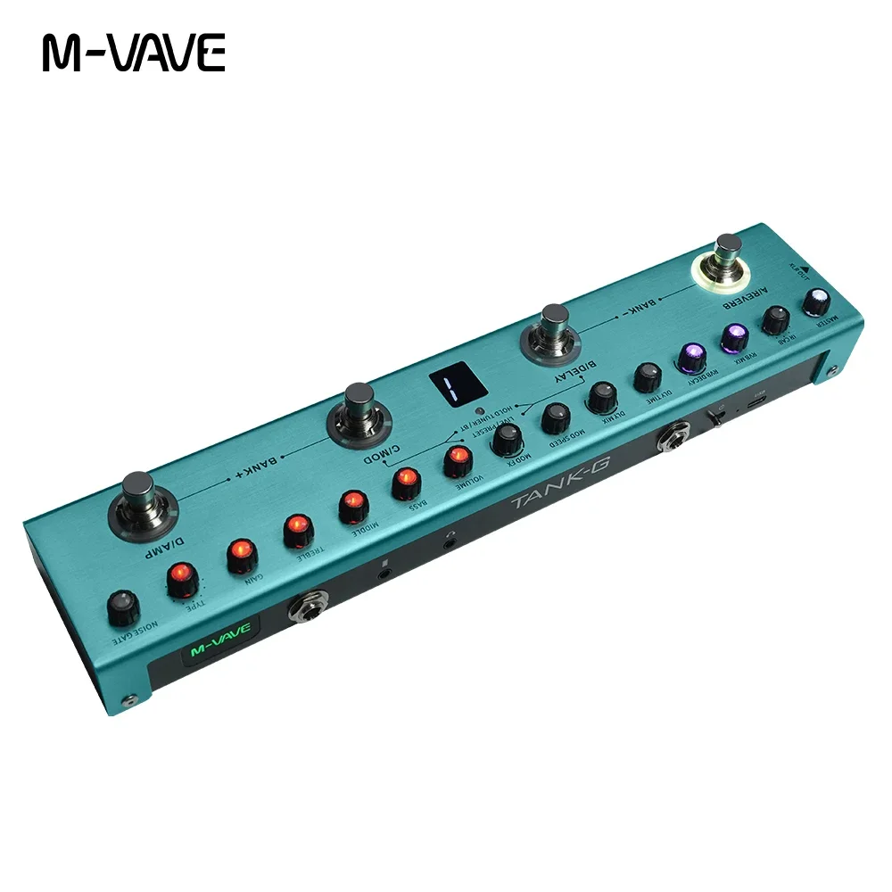 M-Vave MULTI-EFFECTS Tank-G Pedal 36 Presets 9 Preamp Slot 3-Band EQ 8 - Image 6