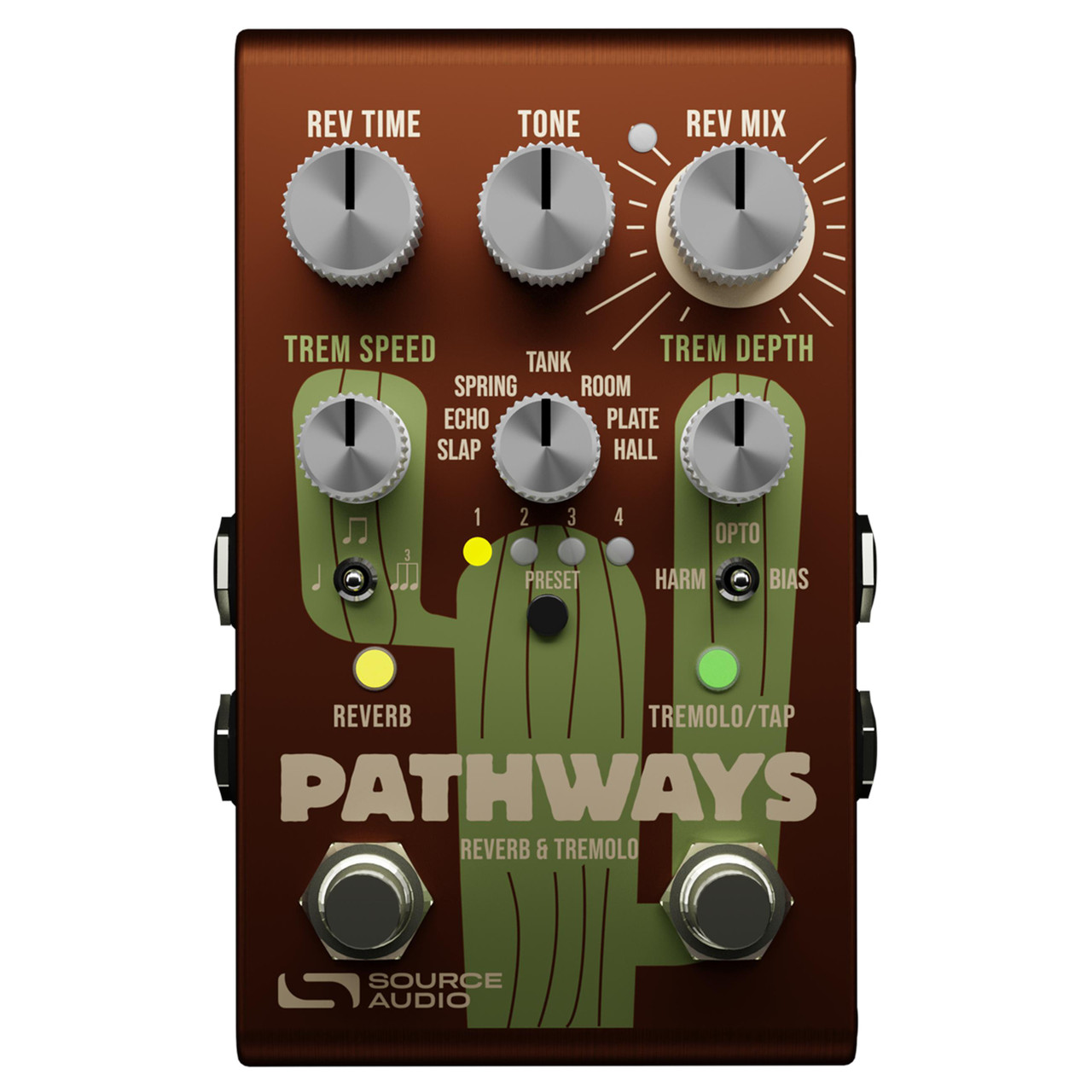 Source Audio Pathways Stereo Reverb & Tremolo Pedal - Image 3