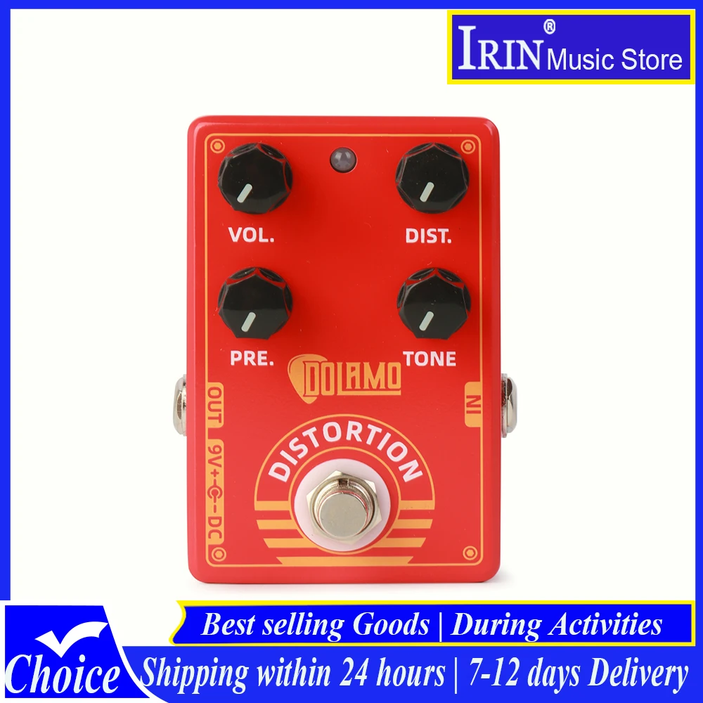 Dolamo D-9 Distortion Guitar Pedal Premium Metal Shell Electric Guitarra Effect Pedal True Bypass Guitar Accessories