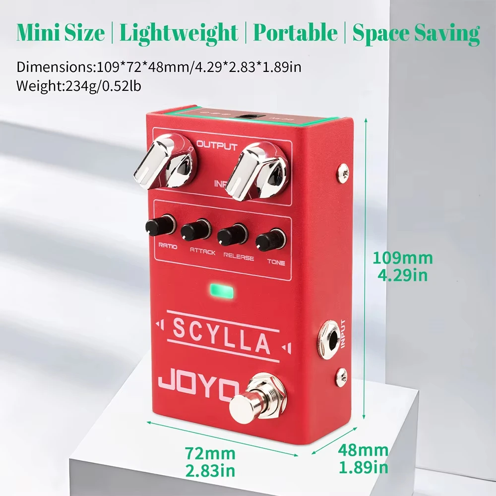 Joyo R-27 SCYLLA Bass Compression Pedal deliver various types of compression via ATTACK - Image 6