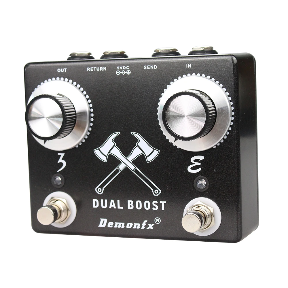 New Demonfx Dual Boost Two Highest Quality Booster In One Shell Clean Preamp - Image 5