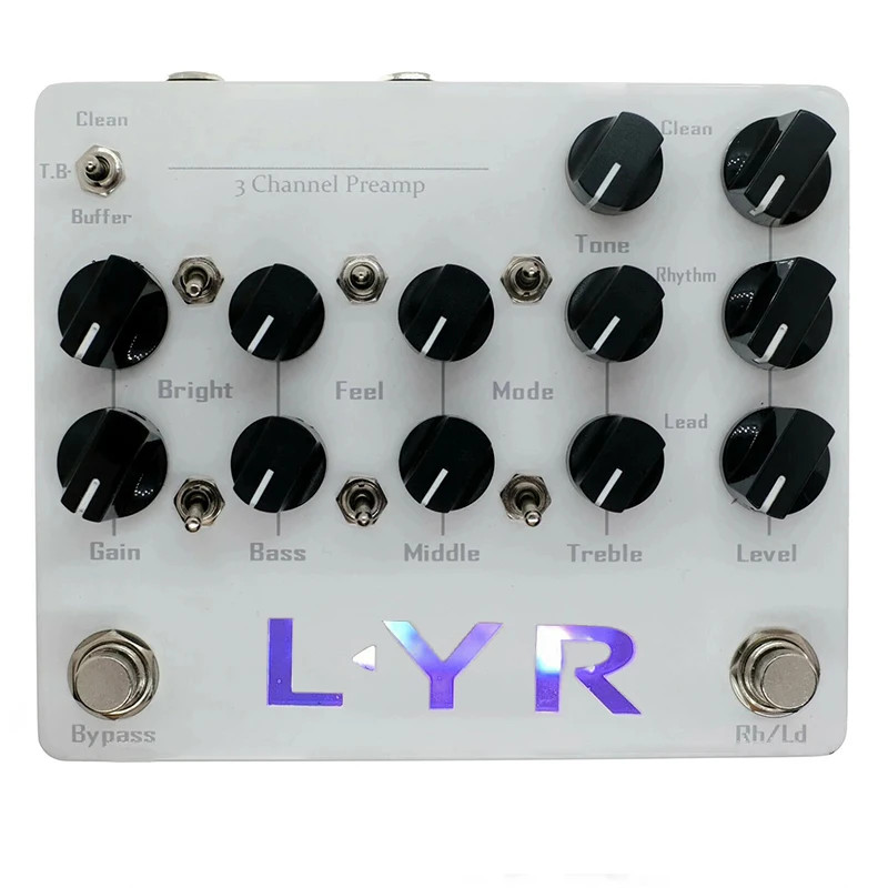 Ly-Rock 3CH LYR 3 Channel Preamp Pedal Pedal KSR Ceres Preamp - Image 3