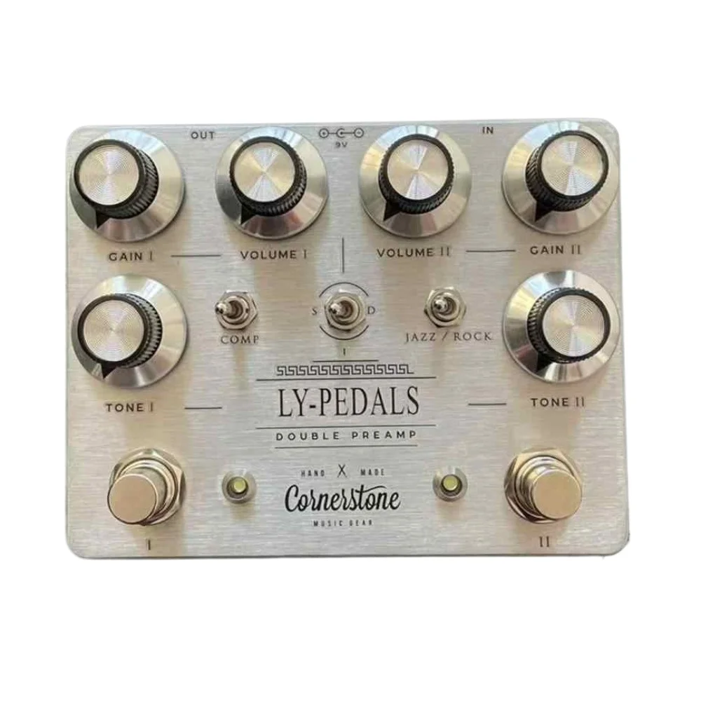 Ly-Rock 9V GLADIO Pedal Distortion Overdrive Dual Overdrive Preamp True Bypass Power - Image 4