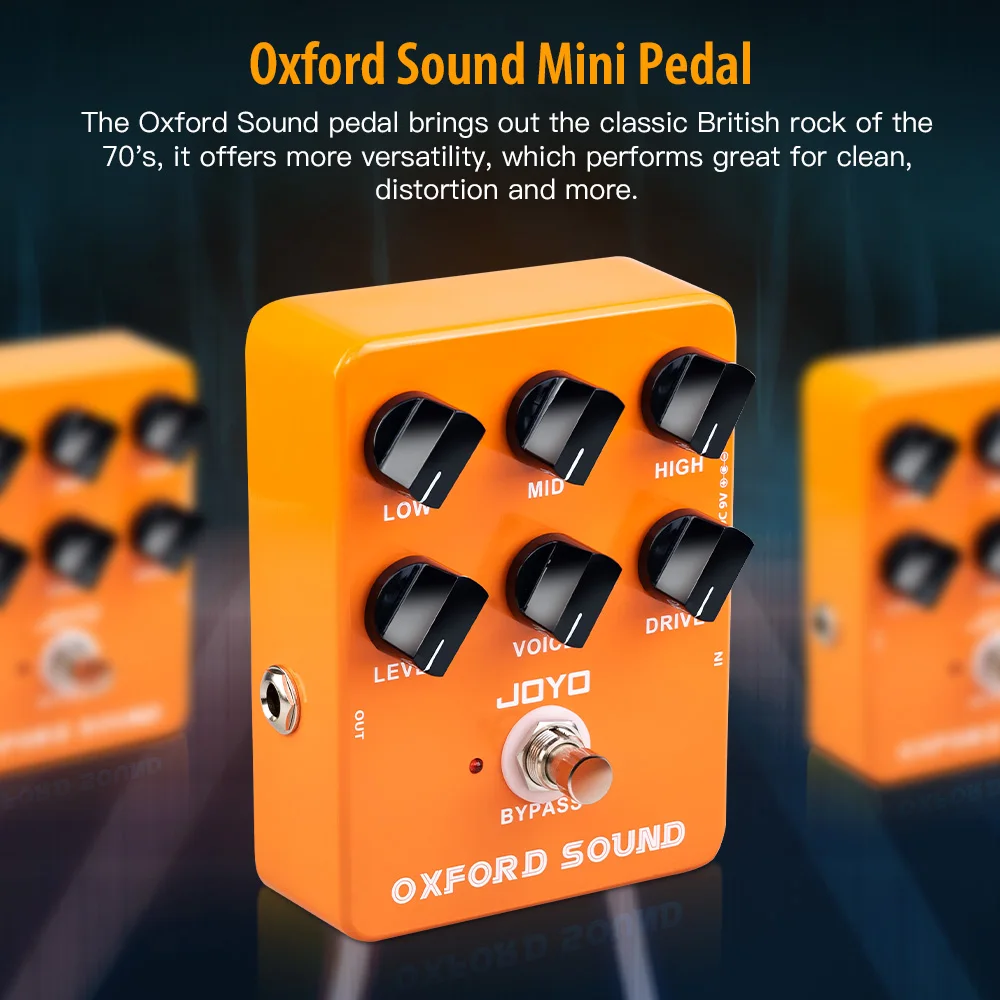 Joyo JF-22 OXFORD SOUND Distortion Pedal Classic 70 s British Rock Distortion Sound - Image 5