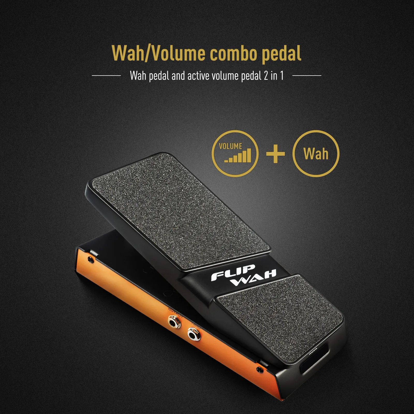 Sonicake QEP-10 FlipWah Wahwah Active Volume Control Combo Pedal Full Size Metal Case - Image 4