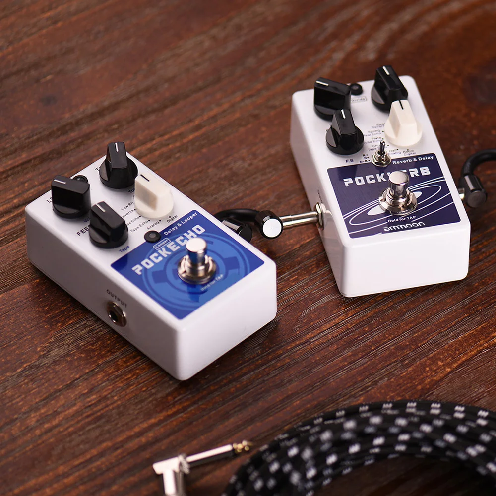 POCKVERB Reverb Delay Pedal 7 Reverb + 7 Delay Tap Tempo Function - Image 6