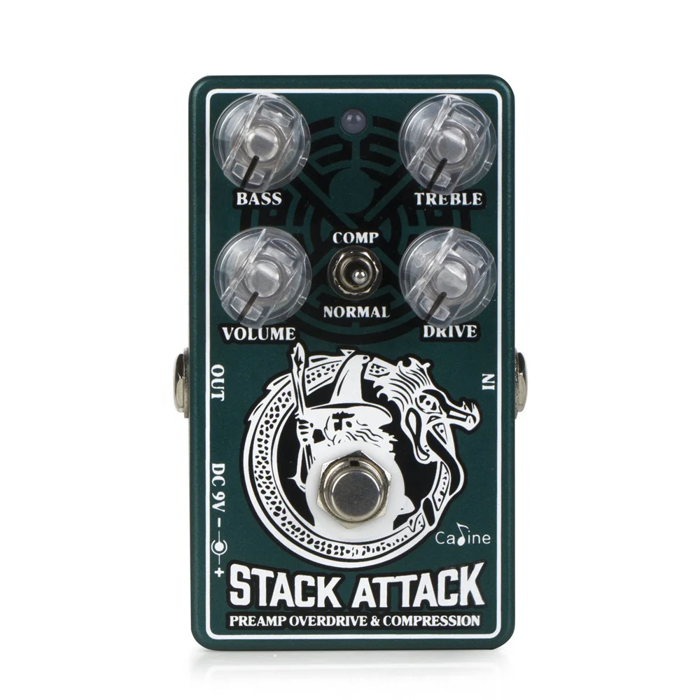 Stack Attack Preamp Overdrive Compressor Guitar Effect Pedal Caline CP-509