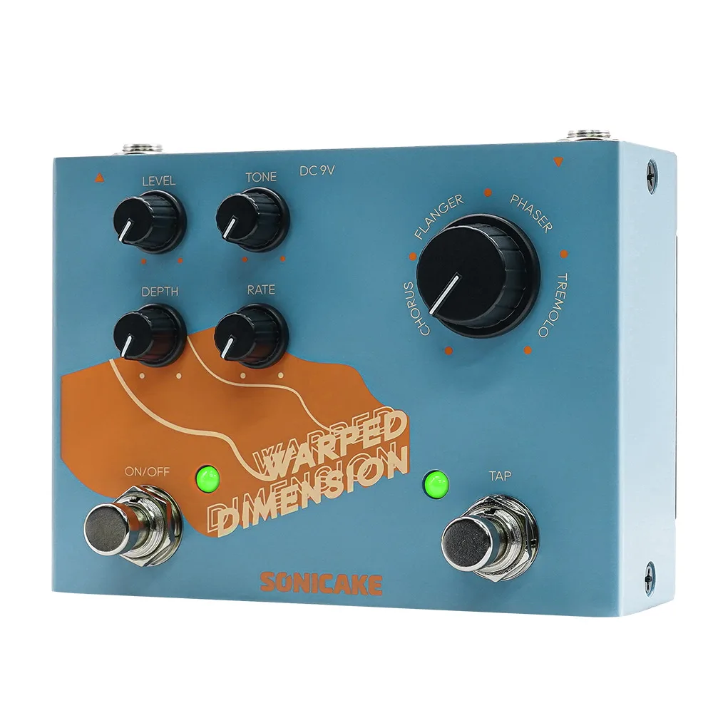 Sonicake QDS-03 Warped Dimension Digital Modulation Pedal 4 Mode of Chorus Flanger Phaser - Image 3