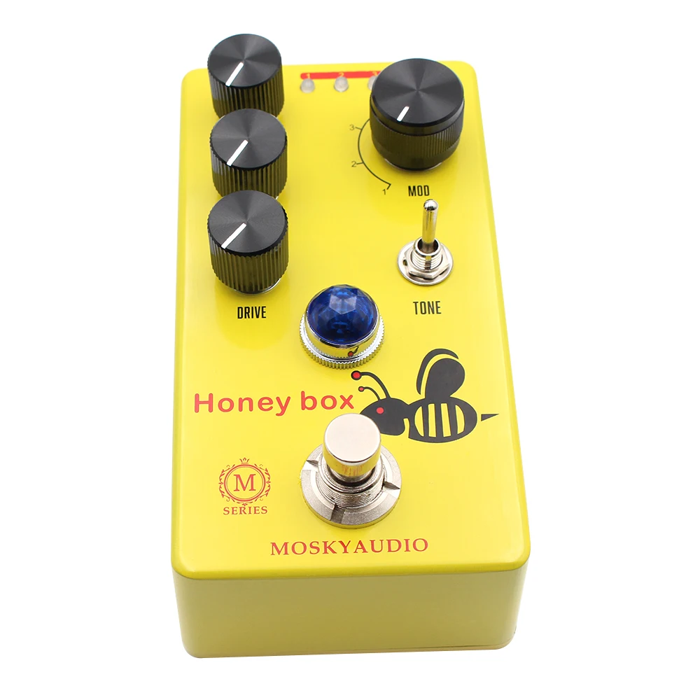 Mosky Honey Box Overdrive Pedal Dynamic Low Gain Overdrive 4 Modes Drive - Image 4