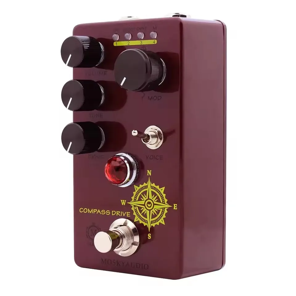 MOSKYAUDIO COMPASS DRIVE effector 4 types of overload Type distortion overdrive booster - Image 5