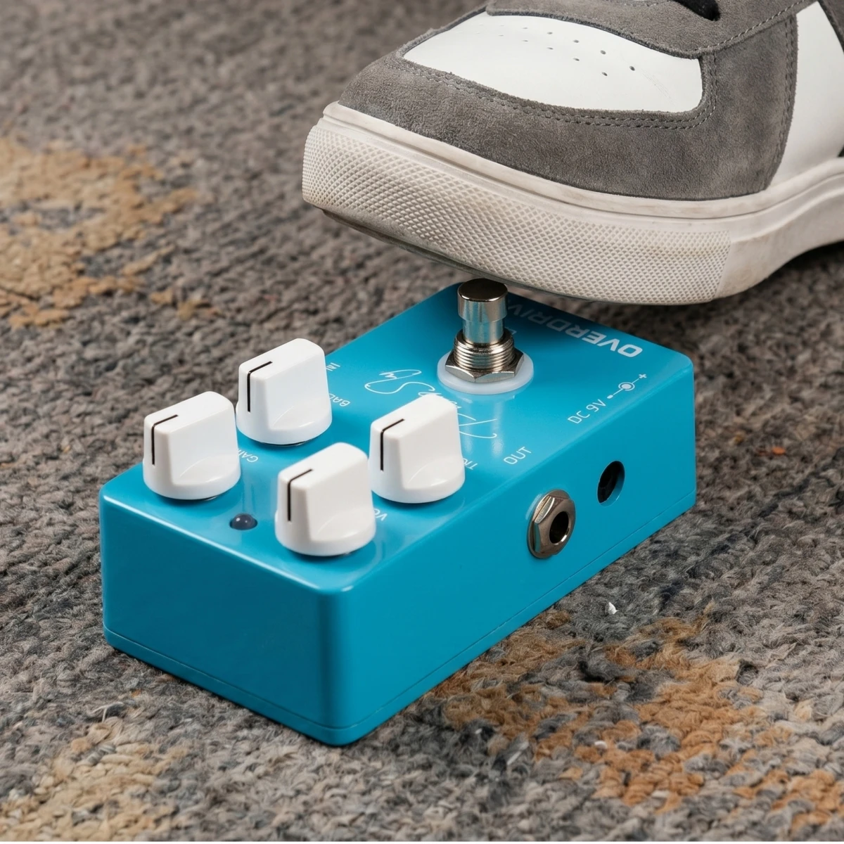 CALINE CP-12 Pure and Clean Overdrive Guitar Pedal Pure Sky OD True Bypass for Electric Guitar Bass Practice Live Studio Use