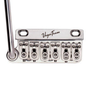 Vega-Trem Ultra 2-Point Floating Left Handed Tremolo System in Polished Steel