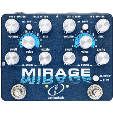 Crazy Tube Circuits Mirage Dual Engine Digital Reverb Pedal