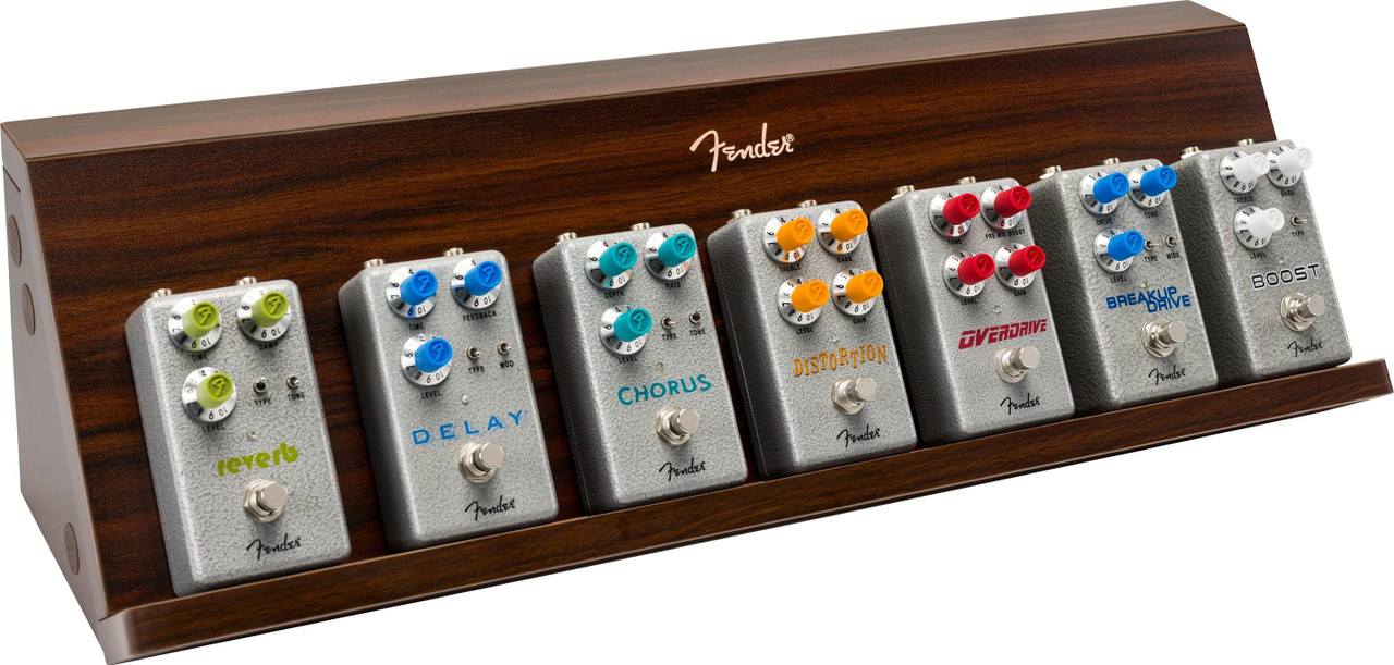 Fender Deluxe Wooden Pedal Shelf - Image 5
