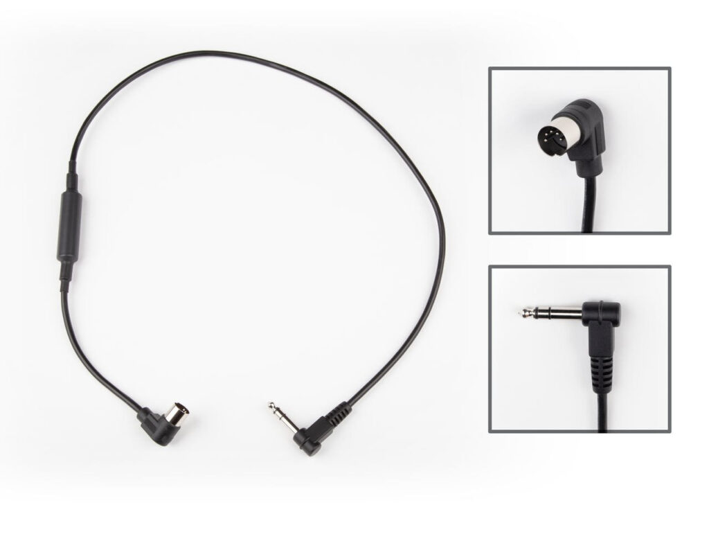 Strymon MIDI-EXP Cable - Right Angle MIDI Connector & 1/4" TRS Jack Connector