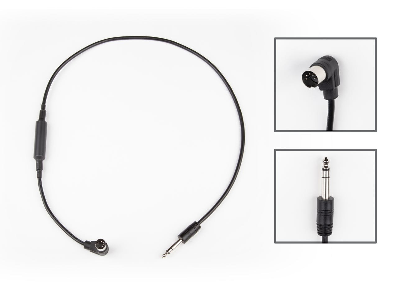 Strymon MIDI-EXP Cable - Right Angle MIDI Connector & Straight Angle 1/4" TRS Jack Connector - Image 4