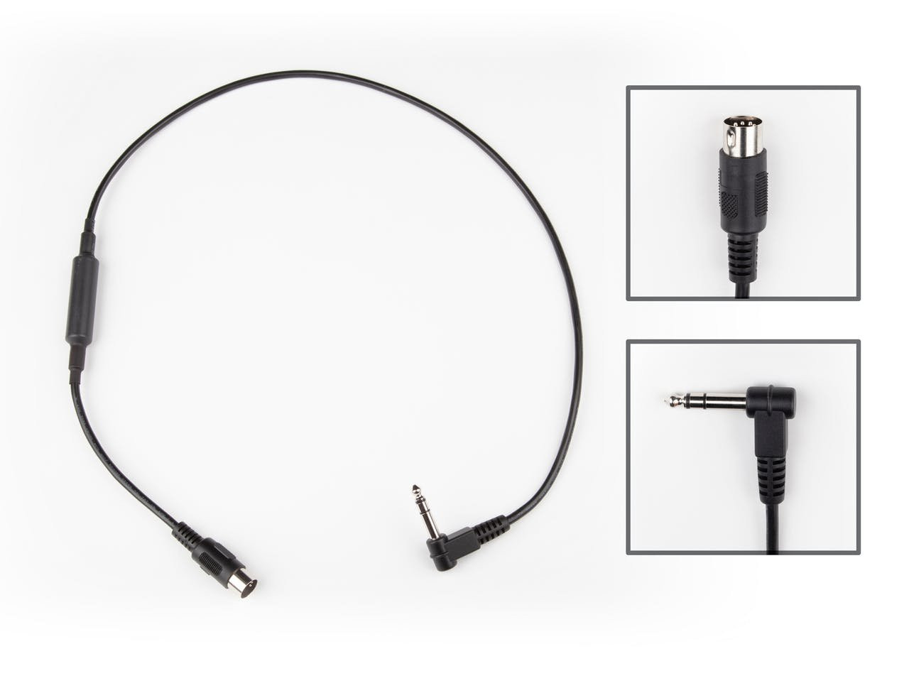 Strymon MIDI-EXP Cable - Straight MIDI Connector & Right Angle 1/4" TRS Jack Connector - Image 4