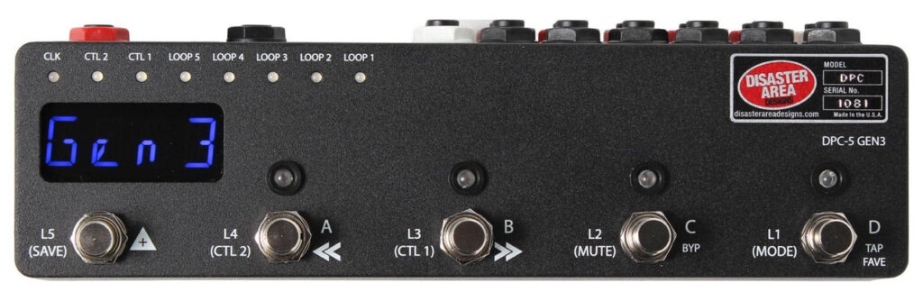 Disaster Area DPC-5 Gen3 Switching System for Guitar Pedals