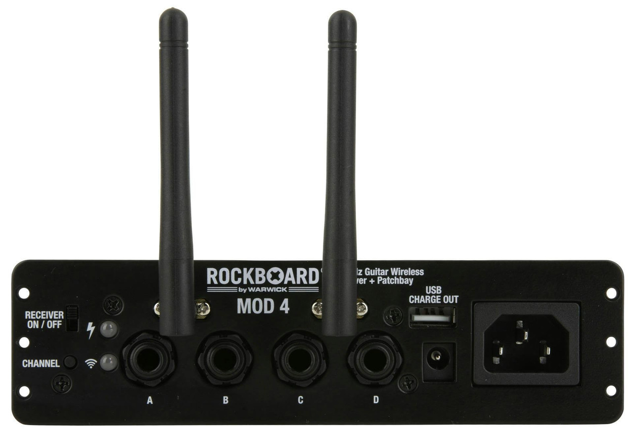RockBoard MOD 4 Guitar Wireless Receiver and TRS Patchbay with Xvive U2 Transmitter - Image 5