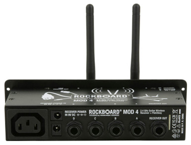 RockBoard MOD 4 Guitar Wireless Receiver and TRS Patchbay with Xvive U2 Transmitter