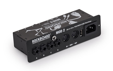 Rockboard MOD 2 Black - All-in-one Patchbay - TS/TRS, MIDI & USB