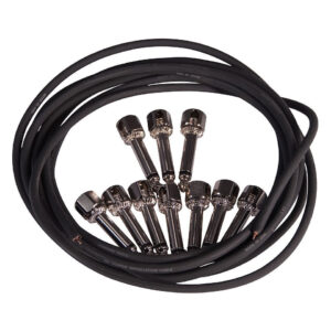 Evidence Audio SIS and Monorail Kit Stealth Black Large with 10ft Black Cable and 10 Black Plugs - Image 4