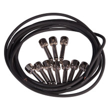 Evidence Audio SIS and Monorail Kit Stealth Black Large with 10ft Black Cable and 10 Black Plugs - Image 2