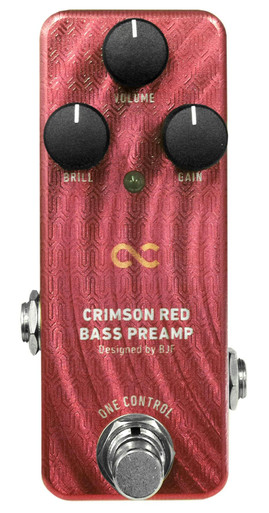One Control BJF Series Crimson Red Bass Preamp Pedal