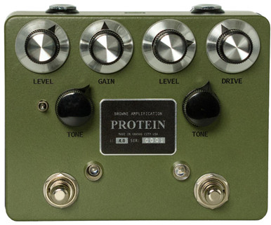 Browne Amplification The Protein V4 Dual Overdrive Pedal in Green