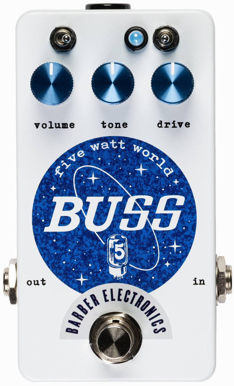 Barber Electronics Five Watt World BUSS Drive Pedal in White - Image 4