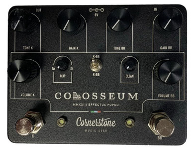 Cornerstone Colosseum Dual Overdrive Pedal in Black
