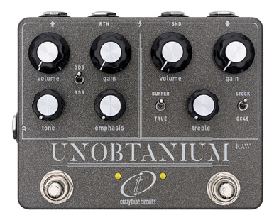 Crazy Tube Circuits Unobtainium RAW Dual Channel Amplifier Overdrive Pedal