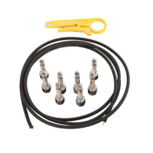 Evidence Audio SIS and Monorail Kit Stealth Black Standard with 5ft Black Cable and 8 Black Plugs - Image 1