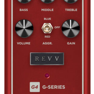Revv Amplification G4 V2 Preamp Overdrive & Distortion Pedal in Red - Image 1