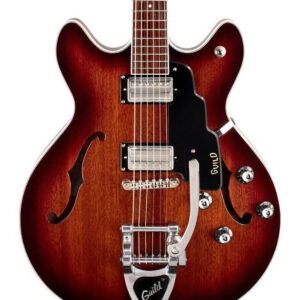 Guild Starfire I DC Vibrato Semi-Hollow Electric Guitar in California Burst - Image 3