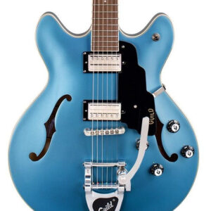 Guild Starfire I DC Vibrato Semi-Hollow Electric Guitar in Pelham Blue - Image 3